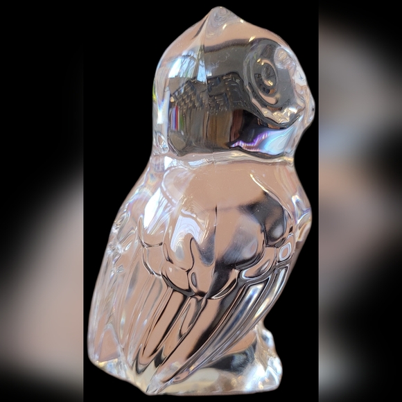 Princess House Crystal Clear Owl Figurine - Picture 3 of 5